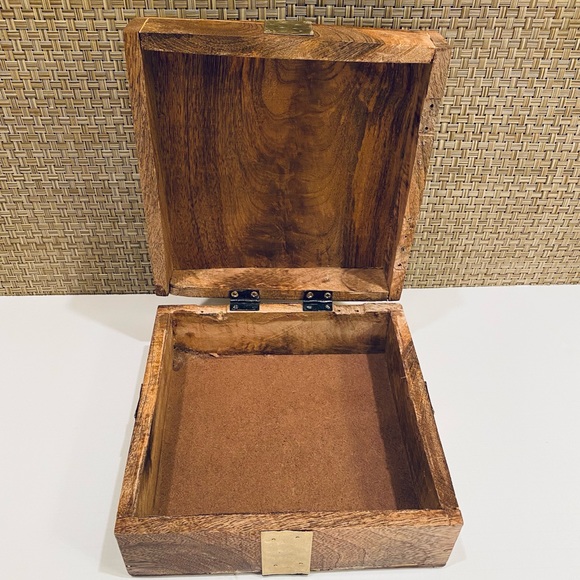 🎄🌟3xHP🌟VTG 1970s Olive Wood Decorative Box - Picture 5 of 11